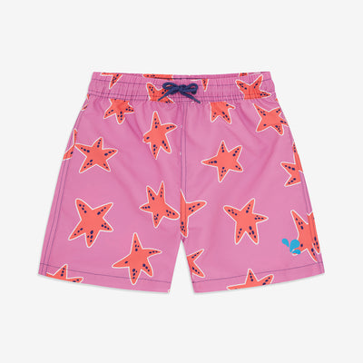 UV Protective Swim Shorts Pink Starfish